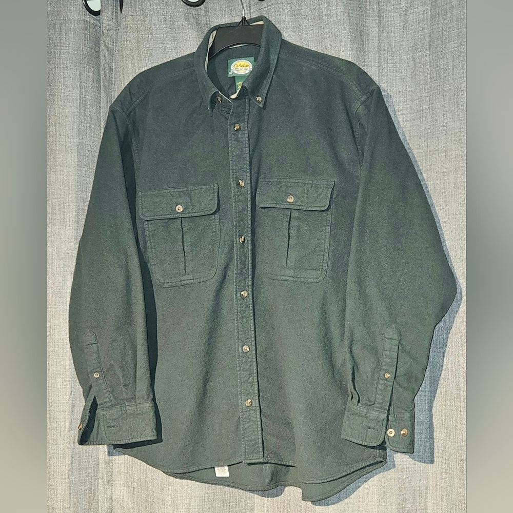 Cabela's Mens Long Sleeve Shirt Heavyweight Flannel Size Large